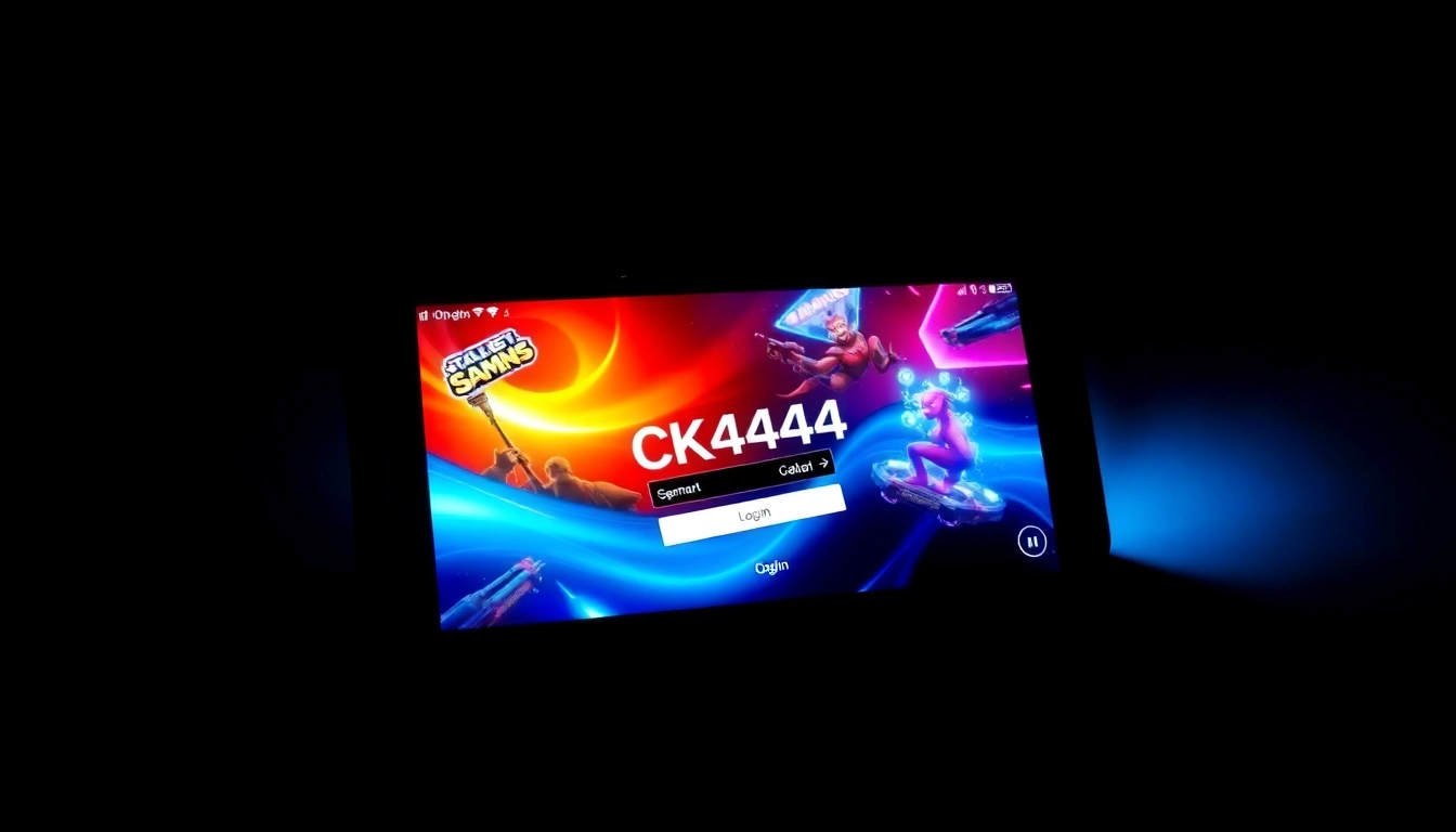 Using the ck4444 login app android on a smartphone to access online casino games with a seamless interface for quick login and play.