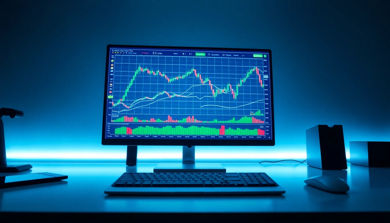 Trading view chart showing real-time market analysis with professional indicators and graphs